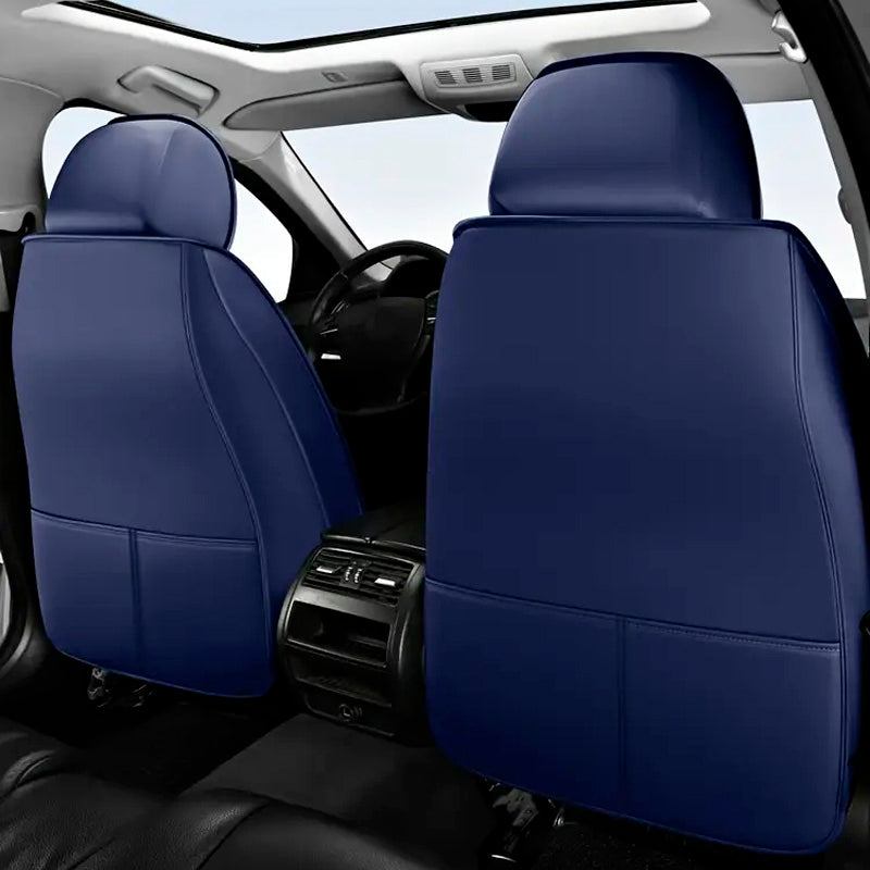 Complete Car Seat Covers in Genuine Italian Universal Leather + FREE GIFT: Full Mats Included