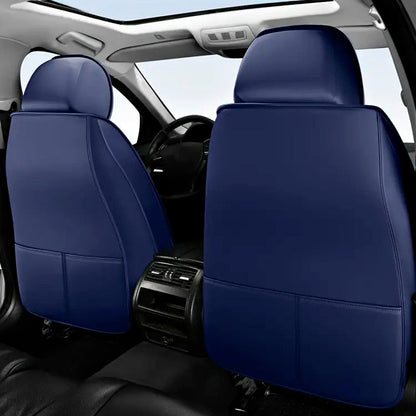 Complete Car Seat Covers in Genuine Italian Universal Leather + FREE GIFT: Full Mats Included